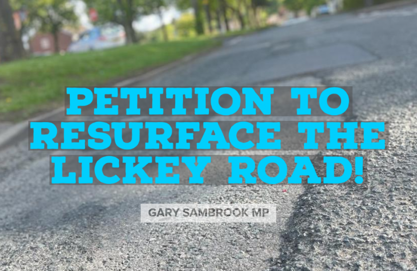 Petition: Resurface the Lickey Road!