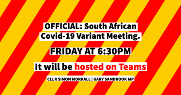 OFFICIAL Emergency Covid-19 Meeting - Friday 5th February at 6:30pm