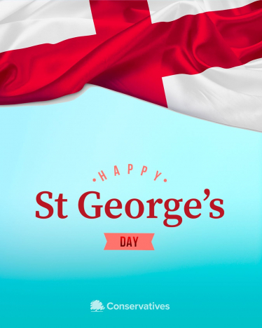 Picture of a St George's Day flag